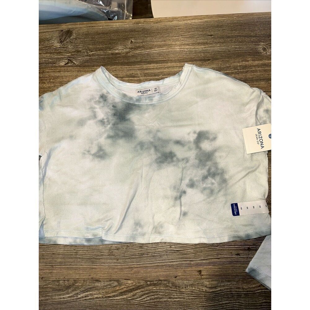 Arizona Jeans Co. Women's XS Pine Tie Dye Crop Top Shirt Size XS. NWT. 10